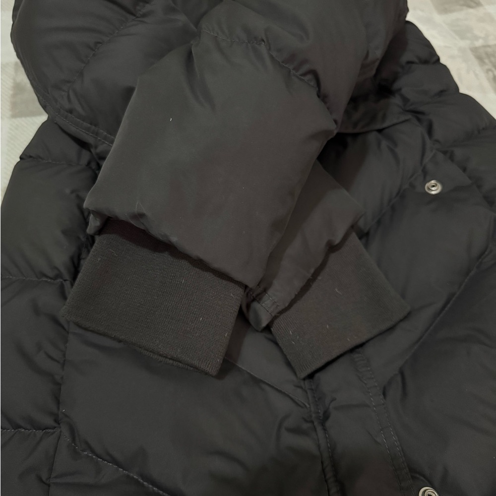 J Crew Women’s Dark Gray Full Length Puffer Jacket Medium - Picture 13 of 16